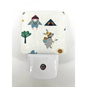 Camping Adventures Nightlight LED Auto On Off Nursery Kids Shower Gift Bedroom